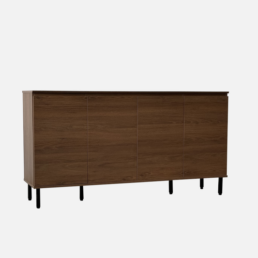 Monaco 1.8m Walnut 4-Door Sideboard