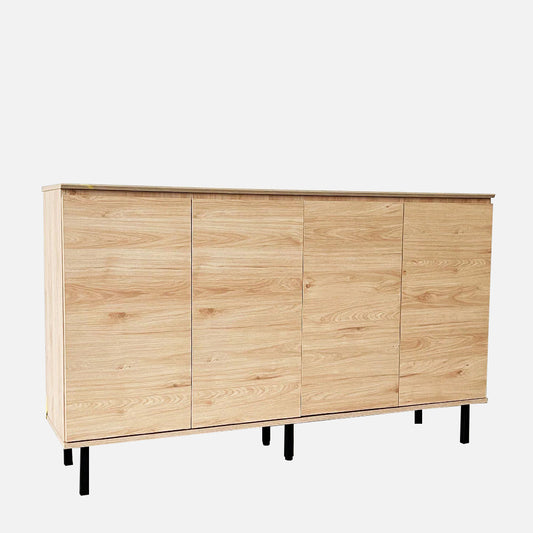 Monaco 1.8m Maple Oak 4-Door Sideboard