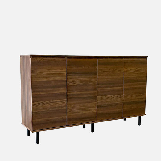 Monaco 1.8m Walnut 4-Door Sideboard