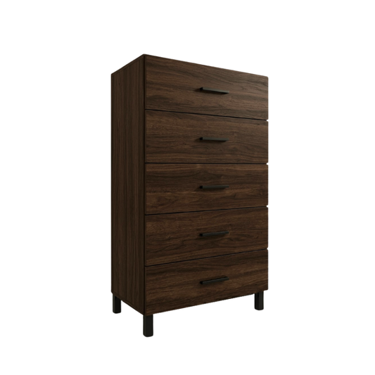 Pepe 70cm Espresso 5-Drawer Chest