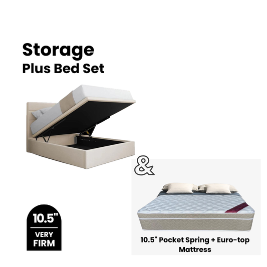 Plus Storage Bed and Mattress Set