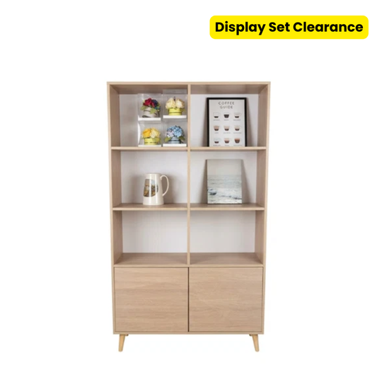 Display Set Clearance - Duke Feather/White Display Bookcase