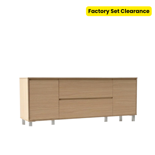 Factory Set Clearance - Linwood 160cm Maple TV Console