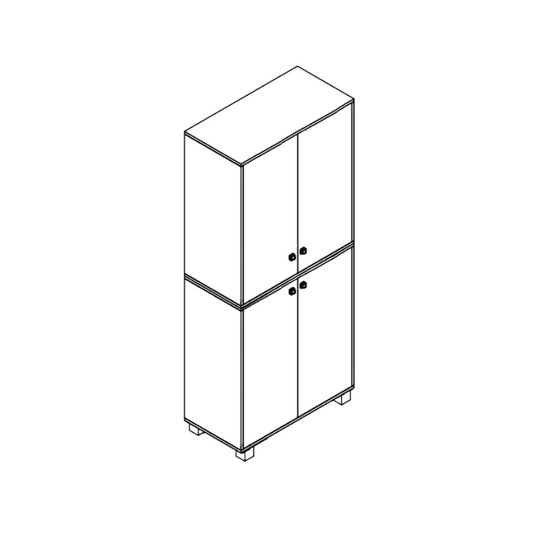 Richie 80cm Walnut High Shoe Cabinet