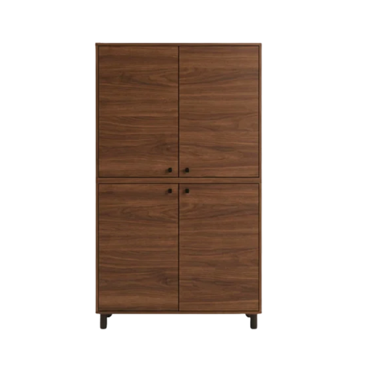 Richie 80cm Walnut High Shoe Cabinet