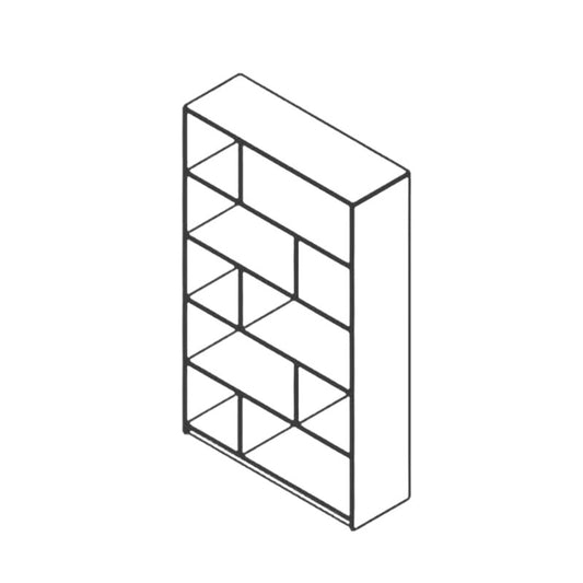 Princeton 1.2m Walnut Bookcase Display Shelf