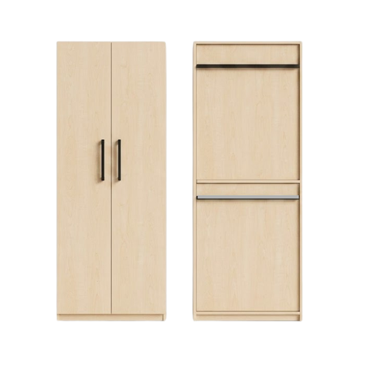 Warehouse Clearance - Sera 2-Door Maple Modular Wardrobe