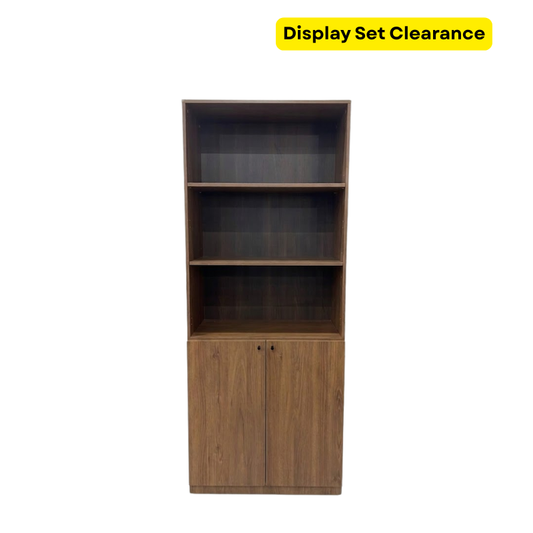 Display Clearance - 80cm Walnut Bookcase