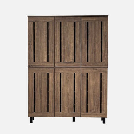 Texas Walnut 1.2m Wide 162m High Shoe Cabinet