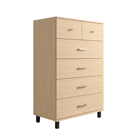 Union 80cm Maple 6-Drawer Chest no Locks