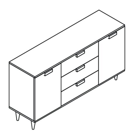 Hamburg 1.4m Pine Sideboard