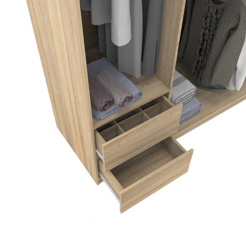Anne 1.5m 3-Door Wardrobe