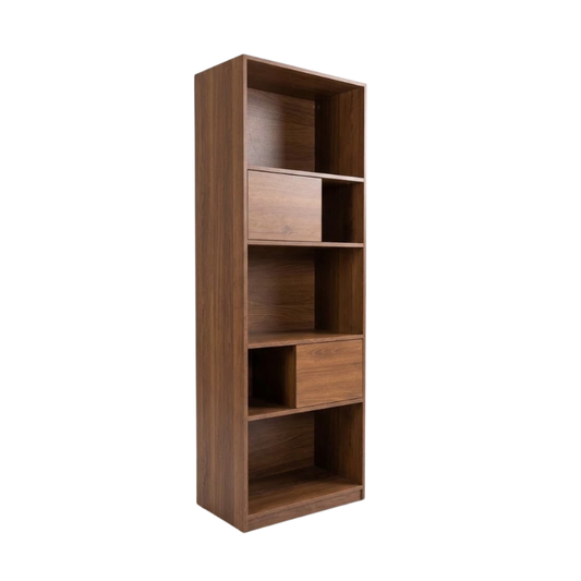 Warwick 60cm Walnut Bookcase Display Shelf
