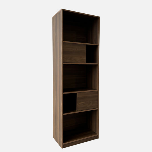 Warwick 60cm Walnut Bookcase Display Shelf