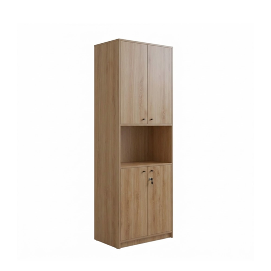 Winford 60cm Pine 4-Door Bookcase