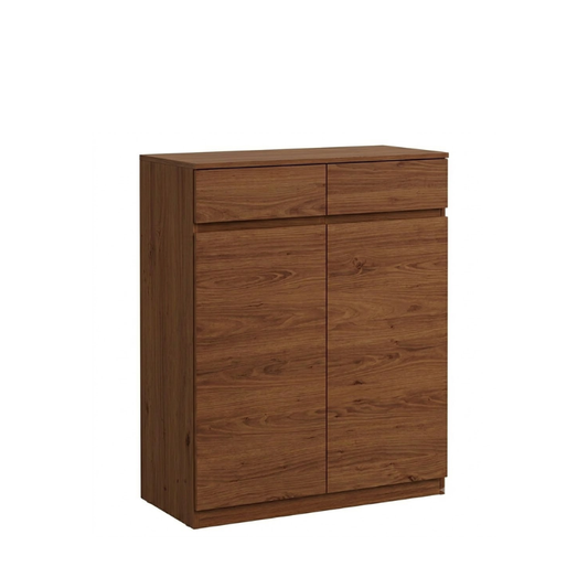 Brighton 80cm Walnut Shoe Cabinet