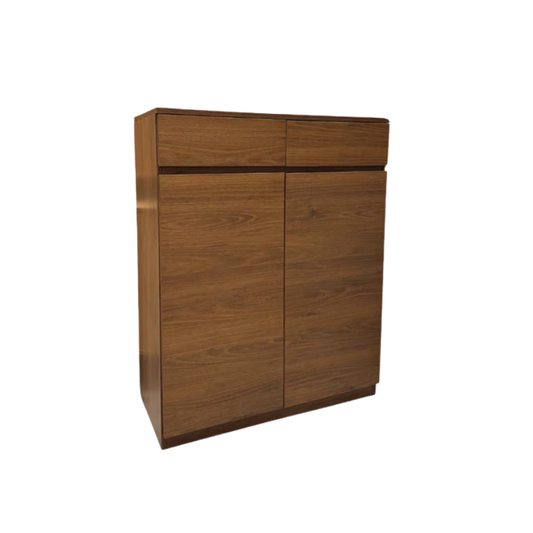 Brighton 80cm Walnut Shoe Cabinet