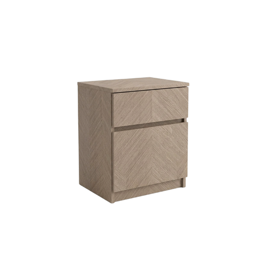 Cubo 45cm Feather Bedside Table