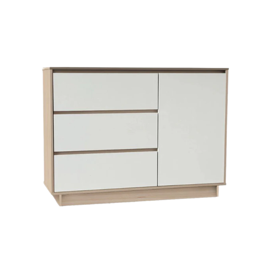 Eve 1.2m Maple/White Chest Sideboard