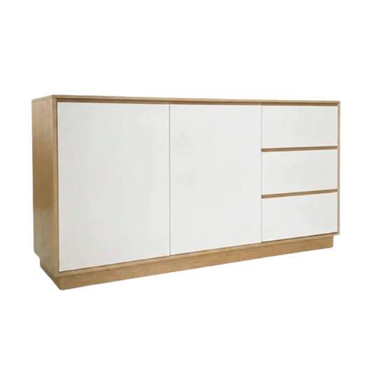 Evie 1.6m Maple/White Chest Sideboard