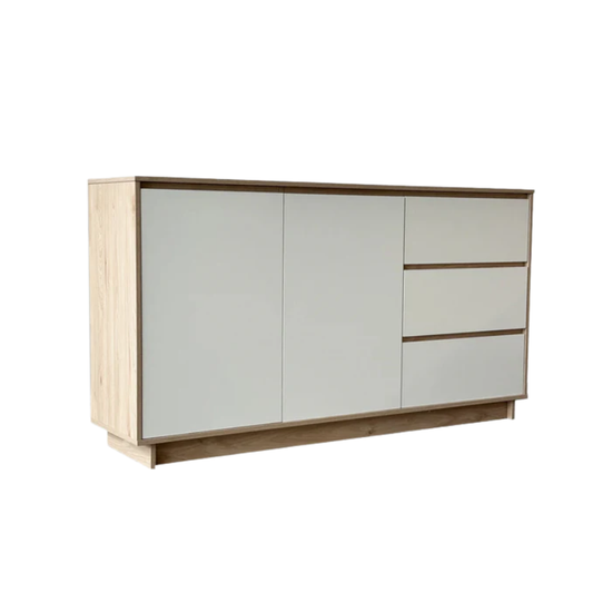 Evie 1.6m Maple/White Chest Sideboard