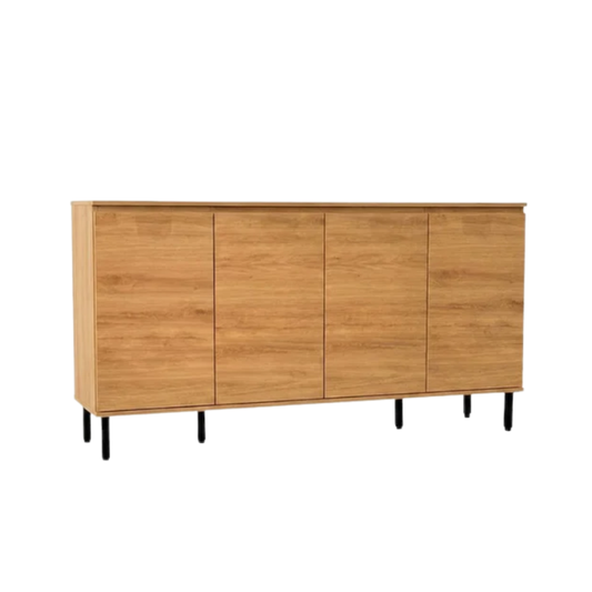 Monaco 1.6m Pine 4-Door Sideboard