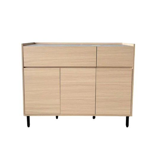 Manhattan Overhang 1.2m Maple/Concrete Sideboard