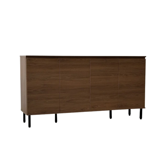 Monaco 1.6m Walnut 4-Door Sideboard