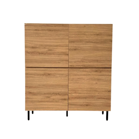 Munich 1.2m Pine Highboard Storage Cabinet