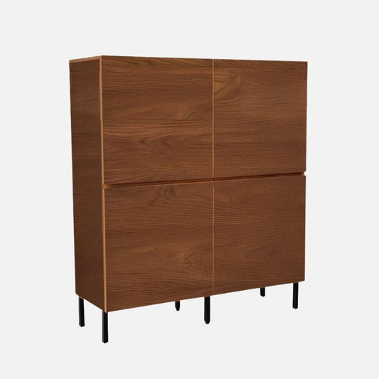 Munich 1.2m Walnut Highboard Storage Cabinet