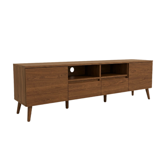 Preston 1.8m Walnut TV Console Cabinet