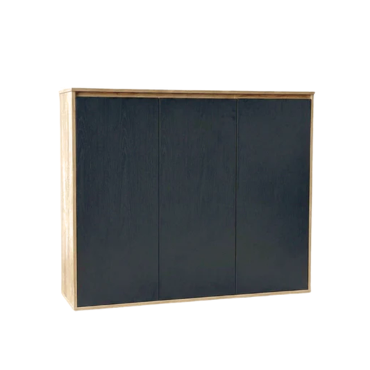 Richmond 1.2m Pine/Black Shoe Cabinet