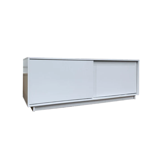 Tilburg 140cm Sliding-Door White TV Cabinet