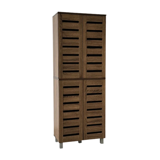 Vegas Walnut 60cm Wide 1.62m High Shoe Cabinet