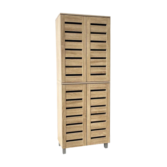 Vegas Oak 60cm Wide 1.62m High Shoe Cabinet
