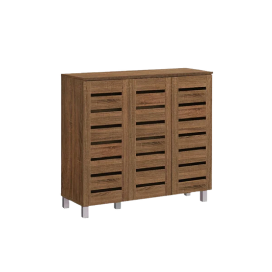Vegas 90cm Walnut Shoe Cabinet