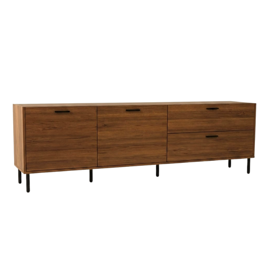 Vita 1.8m Walnut TV Console Cabinet