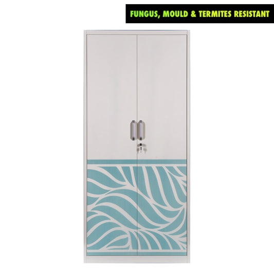 New Octa 2-Door 90cm Metal Wardrobe