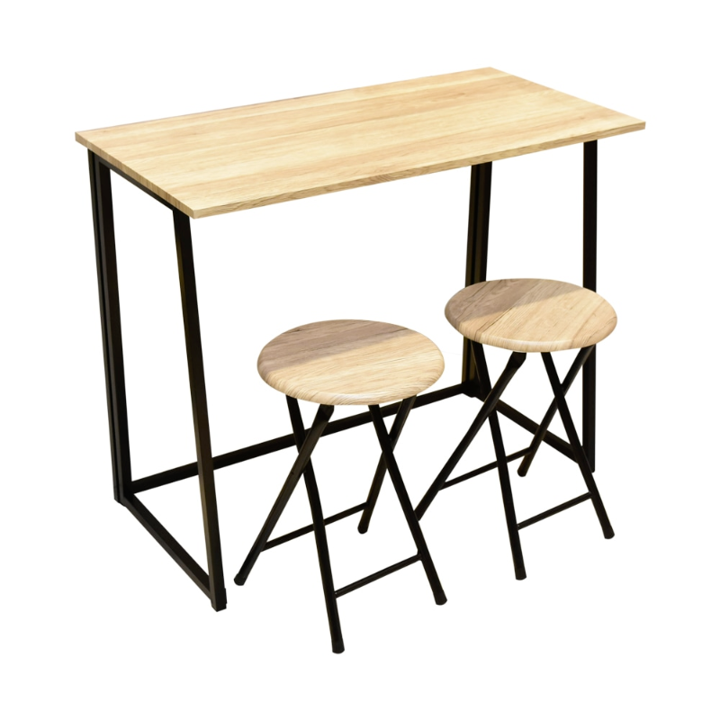 Lexi Folding 3-Piece Table and Chair Set