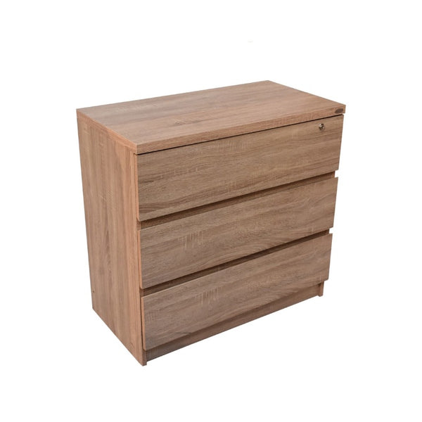Maxy 3-Drawer Chest with Lock
